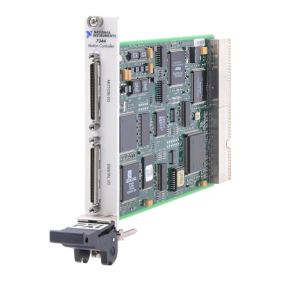 National Instruments PXI-7344 Manuals