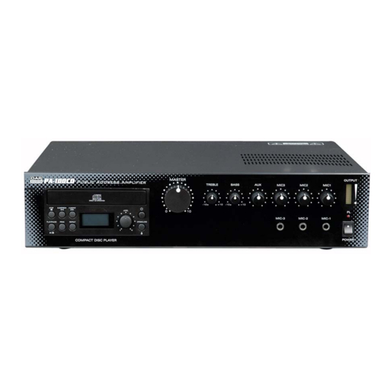 DAPAudio PA100CD User Manual
