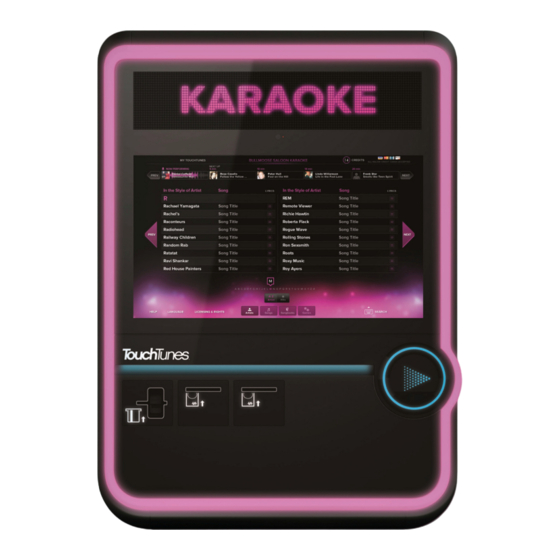 TouchTunes Karaoke Manuals
