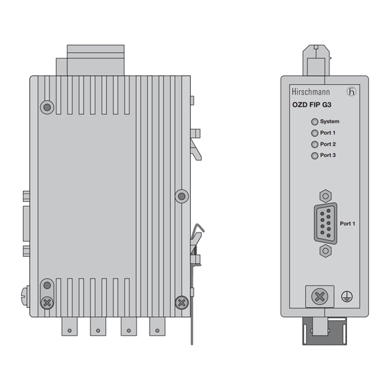 Hirschmann OZD FIP G3 Series Manual