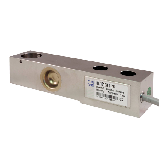 HBM HLC Series Beam Load Cell Manuals