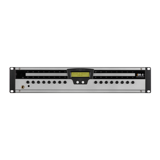 ALLEN & HEATH iDR Series Manuals