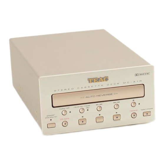 Teac MC-X1R Owner's Manual