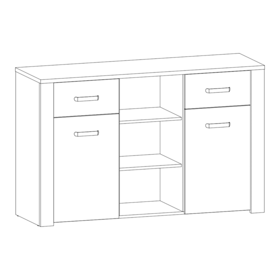 GALA MEBLE XL K2D2S 2-door 2-drawer chest Manuals