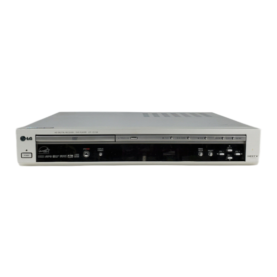 LG LST3510A - HDTV Receiver / Hi-Format DVD Player Owner's Manual
