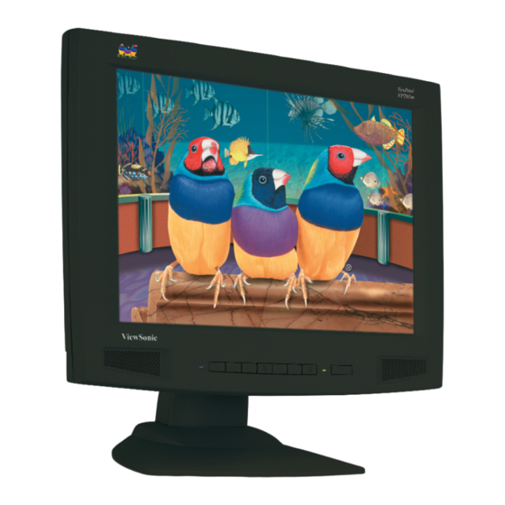 ViewSonic VP201m Specifications