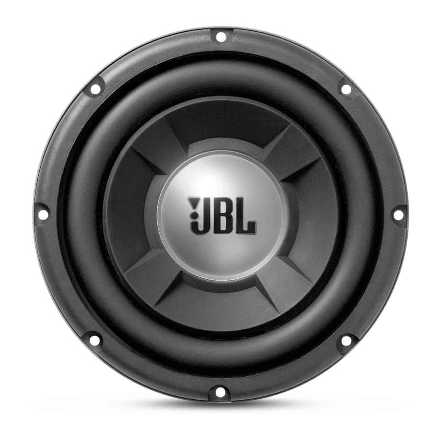 JBL GTO 804 8" Technical Data
