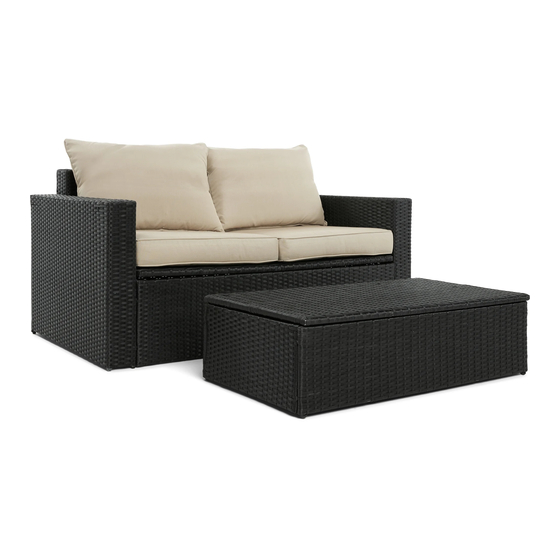 Serta Laguna Sofa & Table Set Assembly Instructions Manual