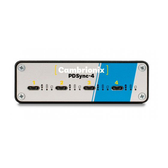 CAMBRIONIX PD-Sync4 User Manual