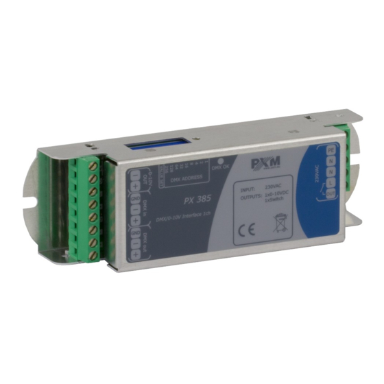 PXM PX385 User Manual