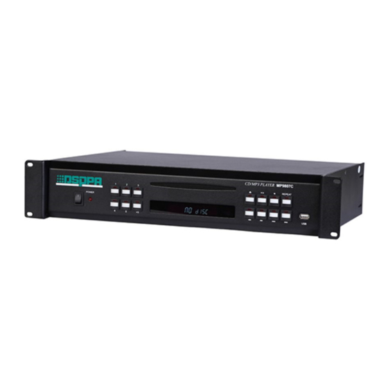 DSPPA MP9807C Operation Instructions