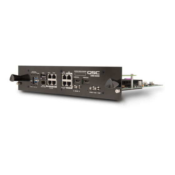 QSC CMS-5000 User Manual