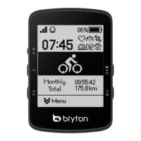 Bryton Rider 460 User Manual