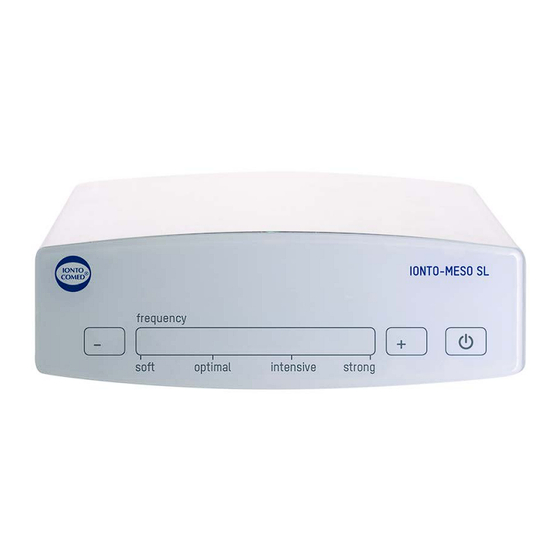 IONTO-COMED IONTO-MESO SL Manuals
