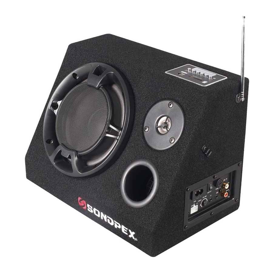 Sondpex Active Speaker System and Digital Music Player Manuals
