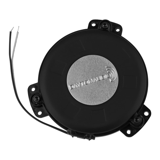 DaytonAudio TT25-8 User Manual