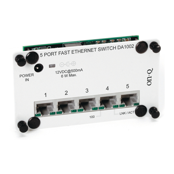 On-Q/Legrand DA1002 Instruction/Installation Sheet