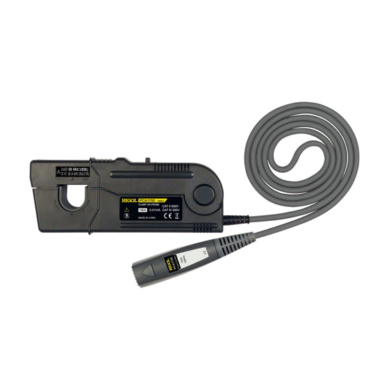 Rigol PCA1030 Oscilloscope Current Probe Manuals