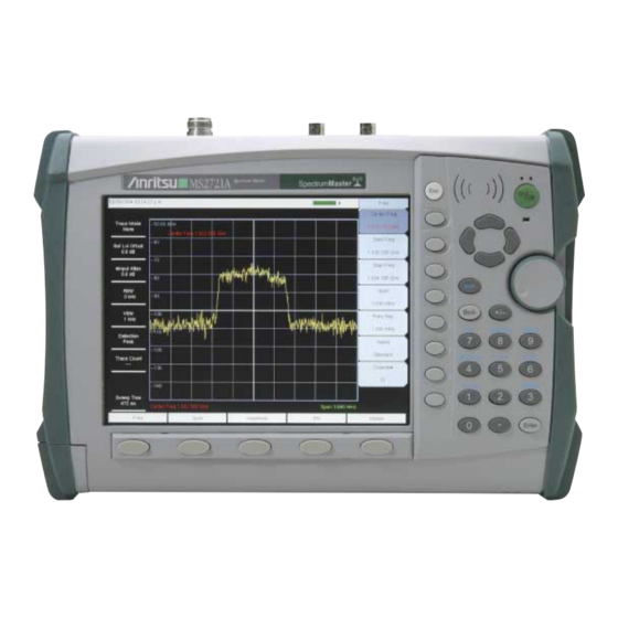 Anritsu Spectrum Master MS2721A Maintenance Manual