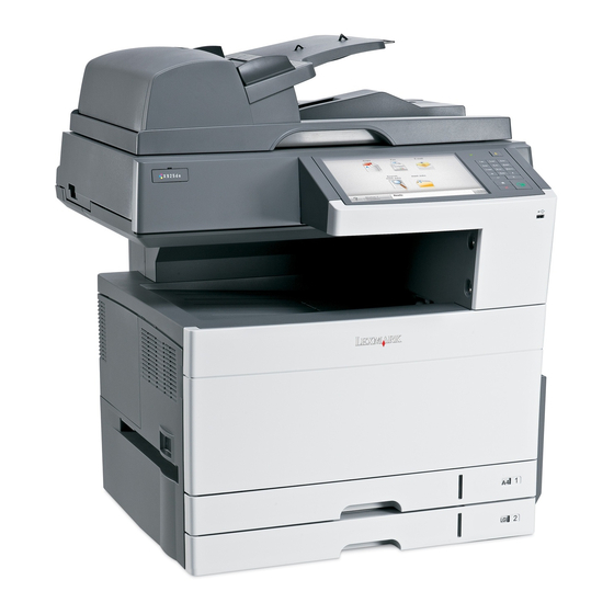 Lexmark X925 Quick Reference