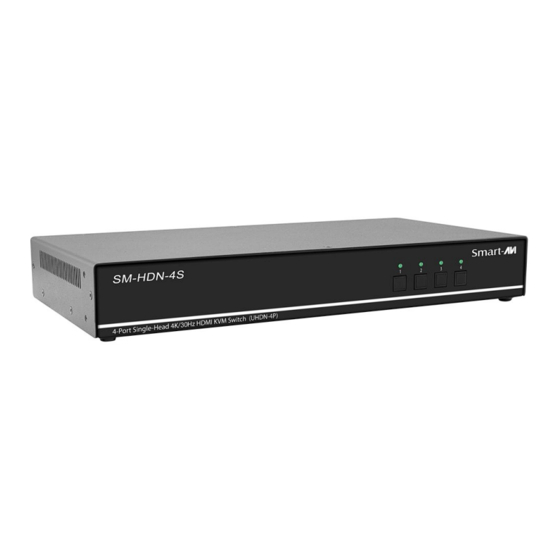 SMART-AVI SM-HDN-4S-S Quick Start Manual