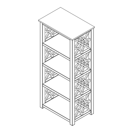 Linon 826302AWHT01U Manual