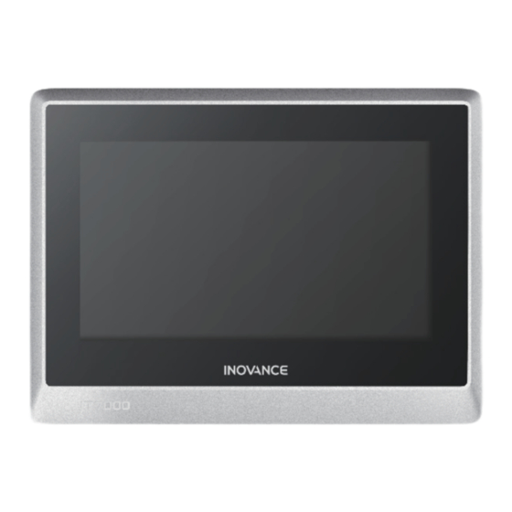 Inovance IT7100 HMI User Manual