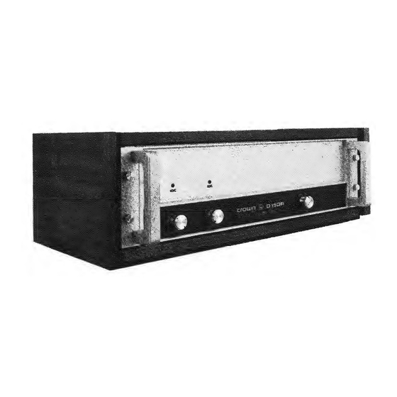Crown D-150A Service Manual