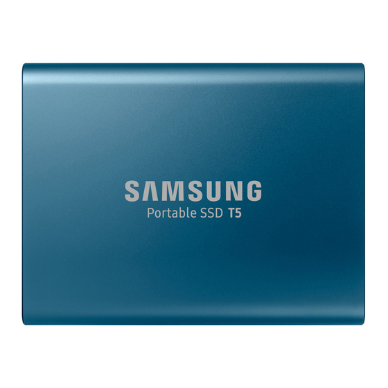 Samsung Portable SSD T5 Manuals