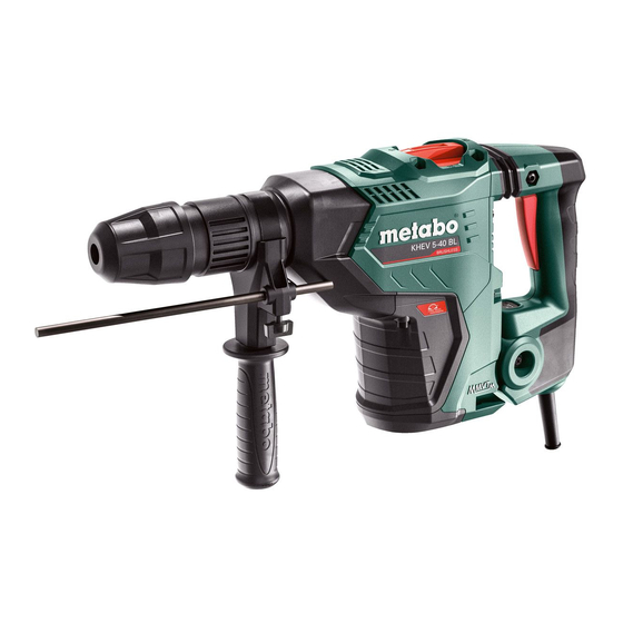 Metabo KHEV Series Original Instructions Manual