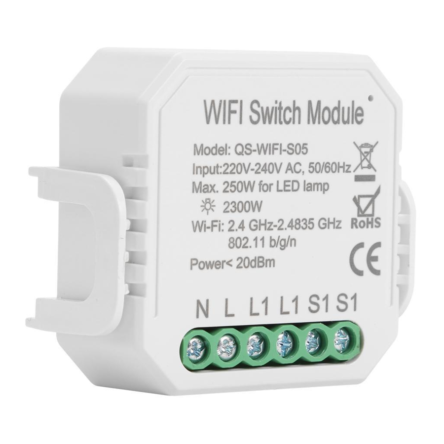 TUYA QS-WIFI-S05 - 1 Gang Wi-Fi Switch Module(BK) Manual