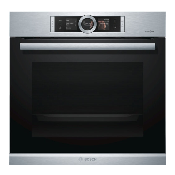 Bosch HBG856X 6 Series Instruction Manual