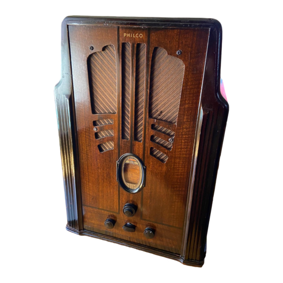 Philco 116B Service Manual