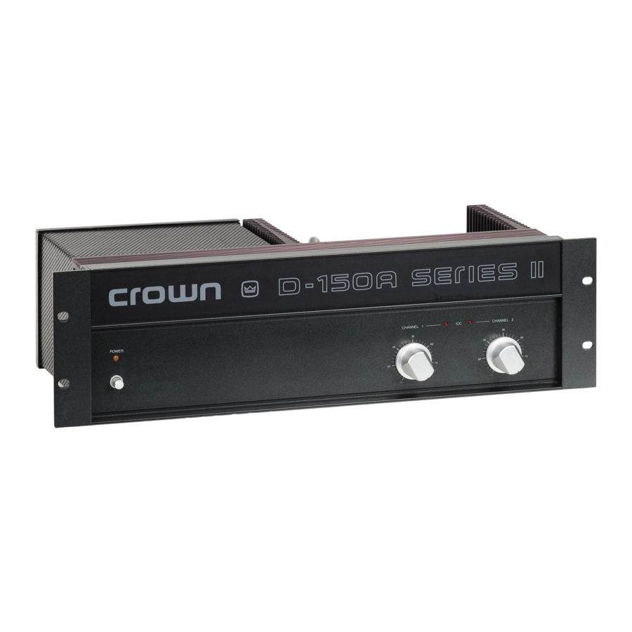 Crown D-150A Service Manual