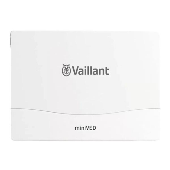 Vaillant miniVED H 6/23 Manuals