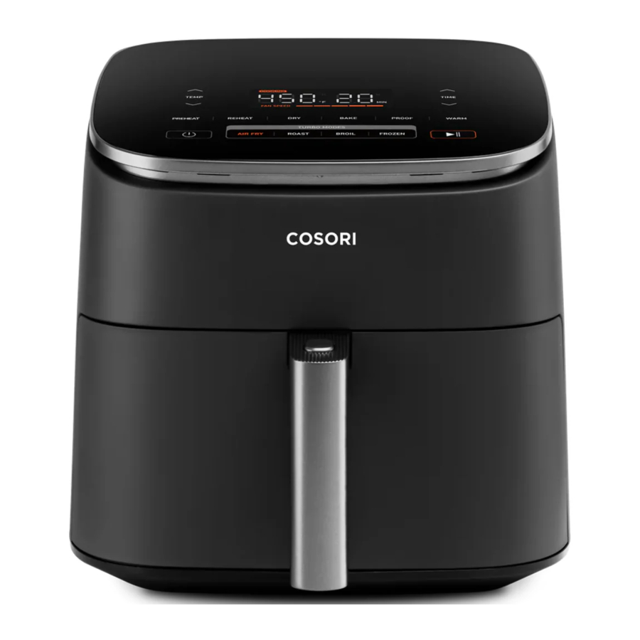 cosori TURBOBLAZE Manual and Recipe Guide