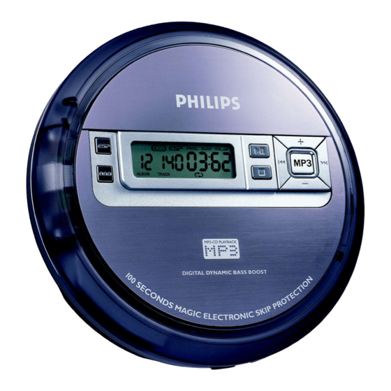 Philips EXP2550 - CD / MP3 Player Manual
