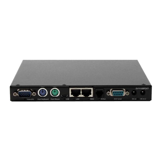 StarTech.com SV1110IPEXT Instruction Manual