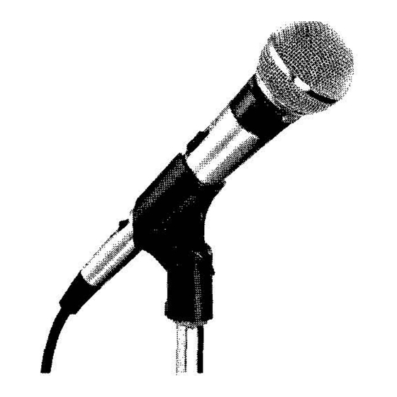Shure Unisphere I PE56D-CN User Manual