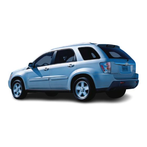 Chevrolet Equinox 2006 Getting To Know Your