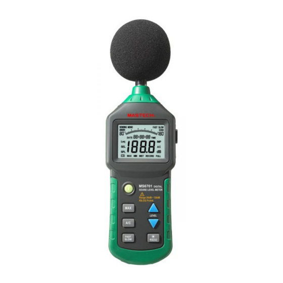 Mastech MS6701 Operation Manual