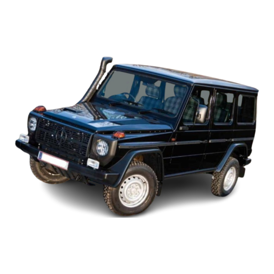 Mercedes-Benz G-Class Owner's Manual
