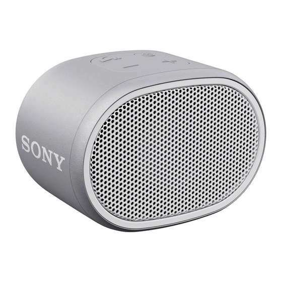 Sony SRS-XB01 Faq