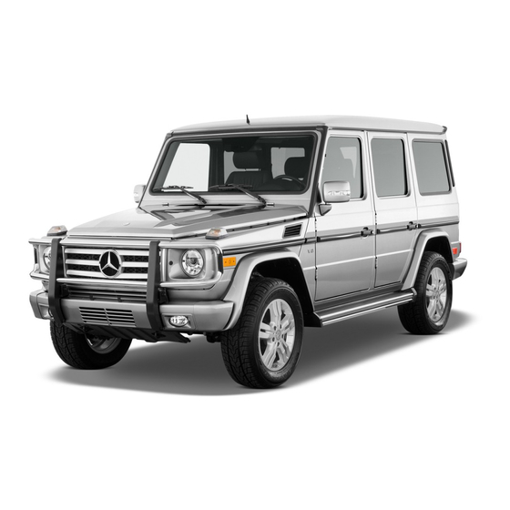 Mercedes-Benz G-Class Owner's Manual