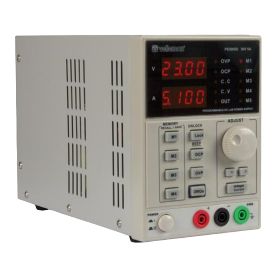 Velleman LABPS3005D User Manual