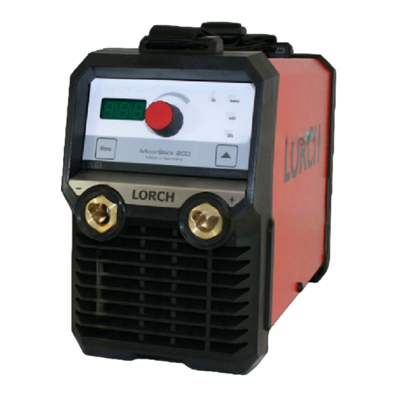 LORCH MicorStick 200 ControlPro Operation Manual