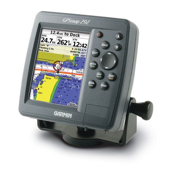 Garmin GPSMAP 292 Owner's Manual