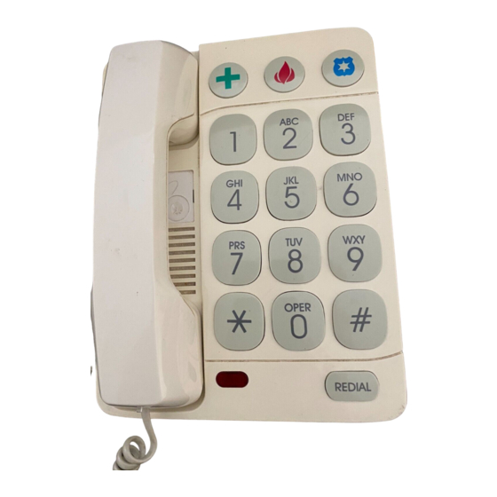 Radio Shack Big Button Phone Owner's Manual