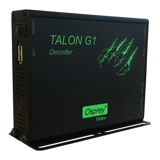 Osprey Talon G1 User Manual