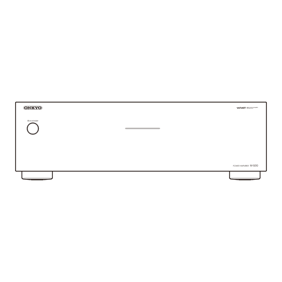 Onkyo M-5010(B) Service Manual